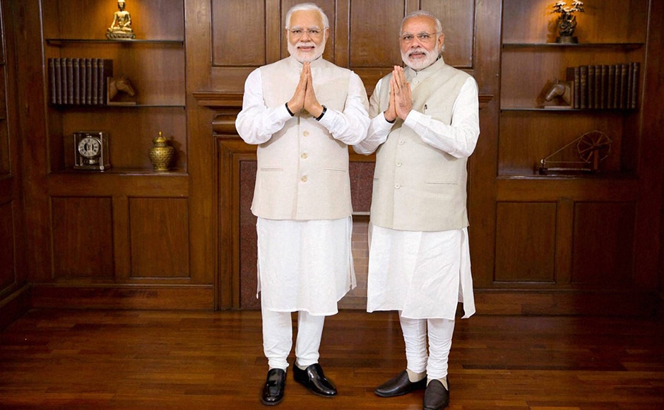 Prime Minster Narendra Modi poses with his wax statue due to be placed at London’s Madame Tussauds museum, in New Delhi. Three of his wax statues have been installed in Singapore, Hong Kong and Bangkok and one of them will be put up in London in the next eight days. PTI Prime Minster Narendra Modi poses with his wax statue due to be placed at London’s Madame Tussauds museum, in New Delhi. Three of his wax statues have been installed in Singapore, Hong Kong and Bangkok and one of them will be put up in London in the next eight days. PTI