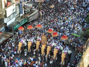 Thrissur Pooram festival. Getty Images