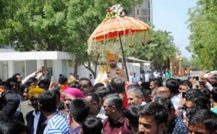 Wedding bells: Cricketer Ravindra Jadeja marries Riva Solanki in Rajkot
