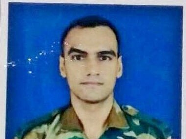 Major Amit Deswal was killed in an encounter in Manipur. Image courtesy: @ANI_news/Twitter