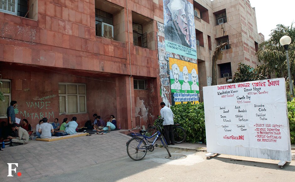 Members of ABVP have alleged that JNU has failed to distinguish between nationalists and anti-nationals while deciding the punishment and has Members of ABVP have alleged that JNU has failed to distinguish between nationalists and anti-nationals while deciding the punishment and has