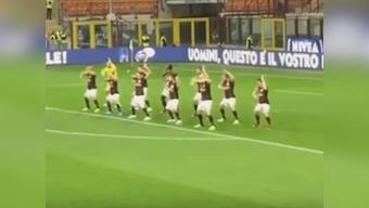 AC Milan do the 'Haka' before Serie A match, get lambasted on social media