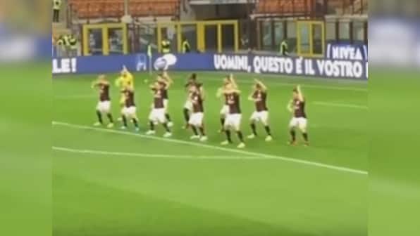 AC Milan do the 'Haka' before Serie A match, get lambasted on social media
