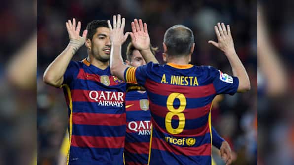 La Liga roundup: Suarez nets four in Barcelona win, Real, Atletico stay in hunt after victories