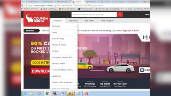 CouponDunia expands its scope, forays into cashback