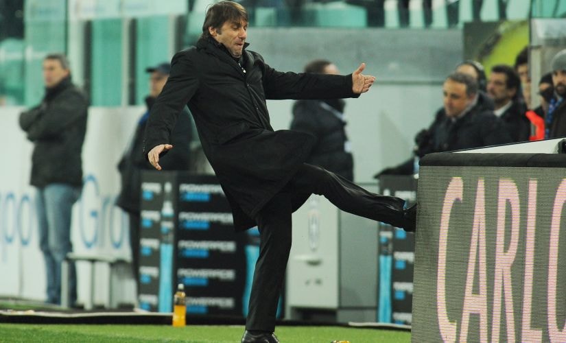 File photo of Juventus FC head coach Antonio Conte reacting during a match. Getty Image