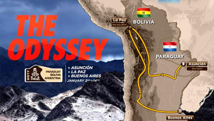 Dakar 2017: 39th edition to be flagged off from Paraguay Dakar 2017: 39th edition to be flagged off from Paraguay