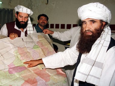 A file image of Jalaluddin Haqqani (right), a Taliban minister. Reuters