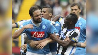 Higuain gets four-match ban: Watch the Napoli striker lose the plot after seeing red