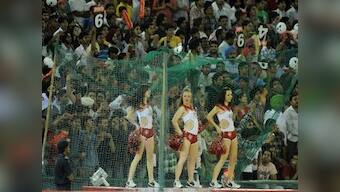 Protesters try to damage pitch at Rajkot stadium to protest holding of IPL matches