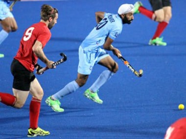 Indian hockey team in action against Canada. Image source: Azlan Shah Cup website.