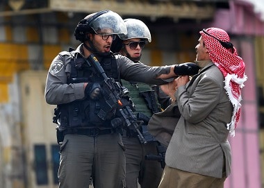 A file photo of a Israel - Palestine protest. AP