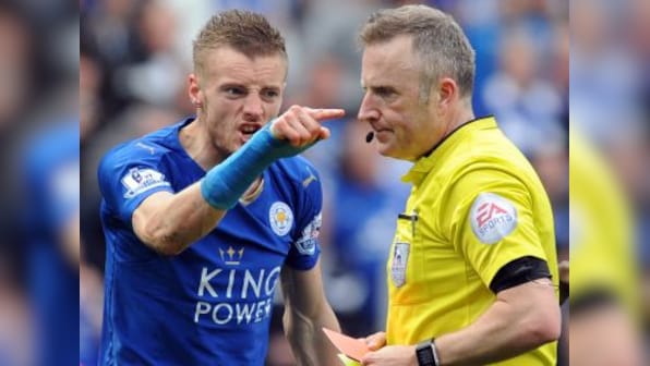 Chat s**t, get banned? Leicester's Jamie Vardy charged by FA over reaction to red card