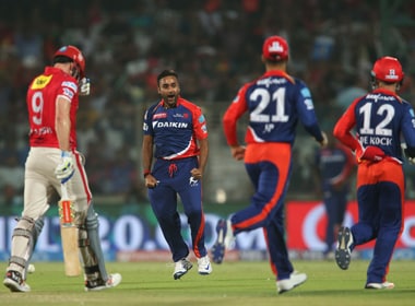 Another top order collapse as Shaun Marsh of Kings XI Punjab was dismissed for an underwhelming 13. BCCI