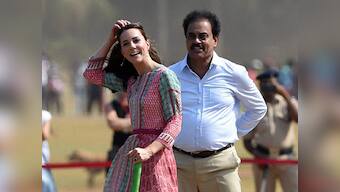 Watch: Kate Middleton plays cricket at Oval Maidan with Sachin Tendulkar cheering her on