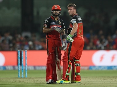 Kohli and AB de Villiers put up a 157-run partnership. BCCI