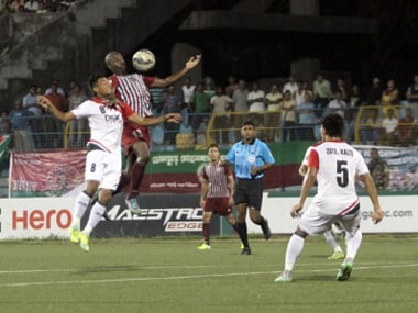 Mohun Bagan in action against DSK Shivajians. Image source: Twitter