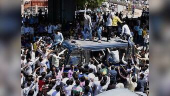 Rally turns violent as Hardik Patel's supporters clash with cops in Gujarat