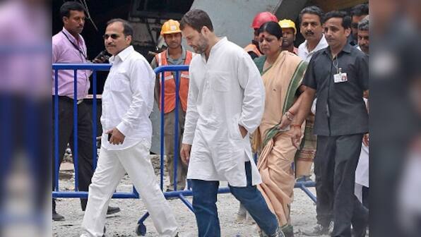 Kolkata flyover tragedy: Rahul Gandhi makes visit to crash site, meets victims