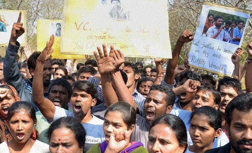Rohith Vemula suicide row also hit the Parliament, as Opposition parties lashed out at HRD Minister Smriti Irani. PTI