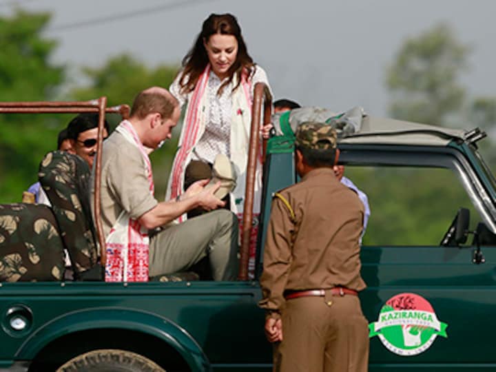 William and Kate go on wildlife safari at Kaziranga National Park