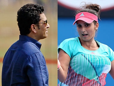 Sachin Tendulkar called Sania Mirza "an inspiration on court."