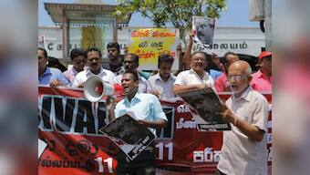 Sri Lankan protest demands new probe of Tamil journalist's killing