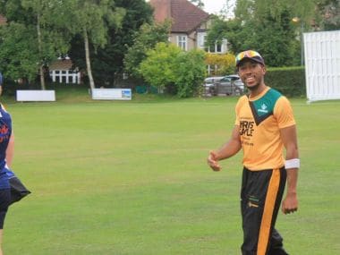 22-year-old British cricketer Adrian St. John