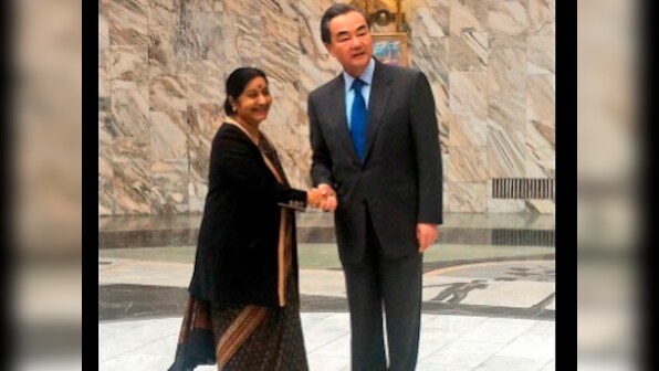 Sushma Swaraj raises the Masood Azhar veto issue with China