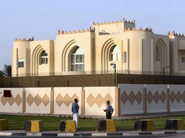 A file photo of Taliban office in Doha. AP