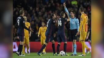 ‘There is fear that Barca will be eliminated’: Torres lashes out after red card in Atletico’s Champions League loss