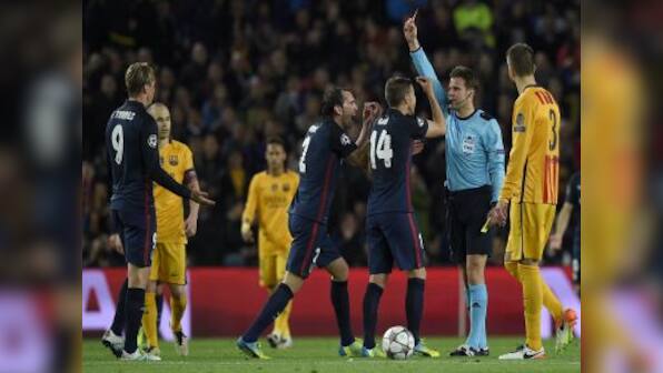 ‘There is fear that Barca will be eliminated’: Torres lashes out after red card in Atletico’s Champions League loss