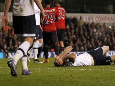 Tottenham players in agony after draw against West Brom. AFP