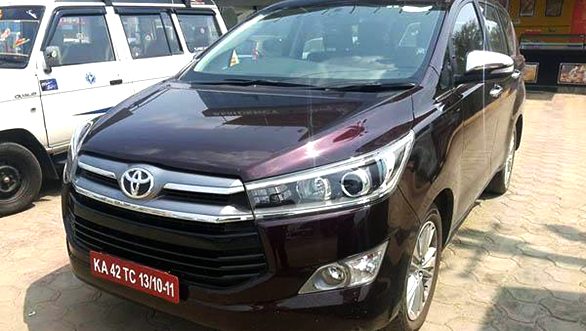 Spied: All-new Toyota Innova Crysta caught testing in India Spied: All-new Toyota Innova Crysta caught testing in India