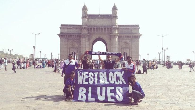 The 'Travelling Blues' in Mumbai. Image courtesy: Twitter/@WestBlockBlues