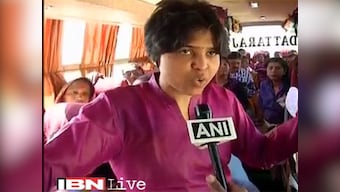 Trupti Desai in Haji Ali Dargah but won't enter sanctum sanctorum