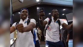 Watch: West Indies team celebrate semi-final win over India in style, bring hotel down with 'Champion' dance