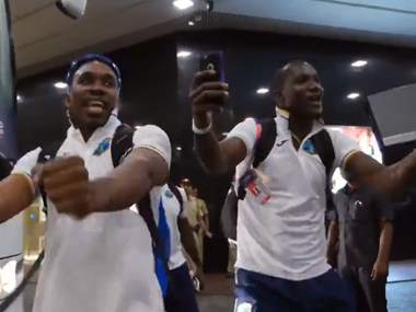 Watch: West Indies team celebrate semi-final win over India in style, bring hotel down with 'Champion' dance Watch: West Indies team celebrate semi-final win over India in style, bring hotel down with 'Champion' dance