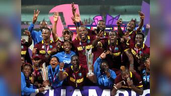 World T20: Triumphant West Indies men and women given hero's welcome on return to Caribbean