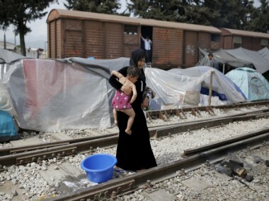 The makeshift camp for migrants and refugees at the Greek-Macedonian border near the village of Idomeni, Greece. REUTERS