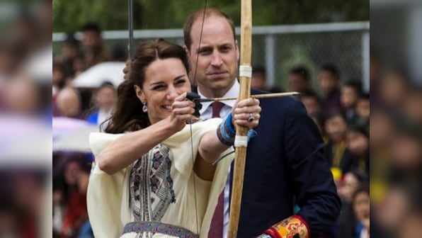 The royal visit: Britain's William and Kate try archery in Bhutan