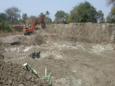 1.5 km work of stream deepening and widening undertaken by Naam foundation along with Jal Biradari in Jalna district. Image courtesy: Suneel Joshi