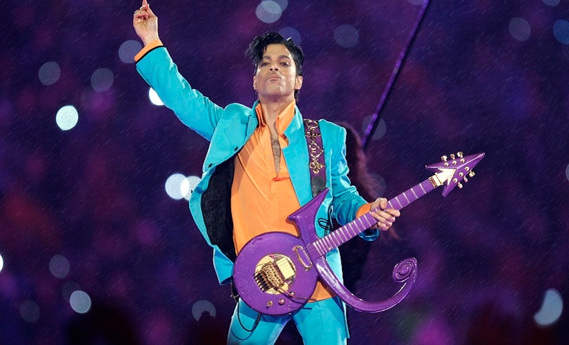 File image of Prince performing during the halftime show at the Super Bowl XLI football game at Dolphin Stadium in Miami, in 2007. AP