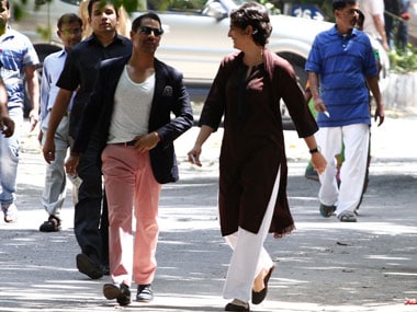 Robert Vadra with wife Priyanka. Reuters