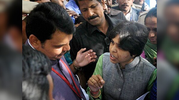 Trupti Desai lashes out at Devendra Fadnavis, threatens to file FIR against him if not allowed entry into Shani Shingnapur temple