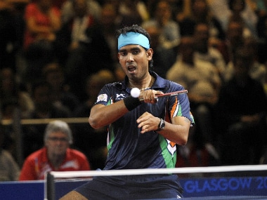 Indian table tennis player Achanta Sharath Kamal. AFP