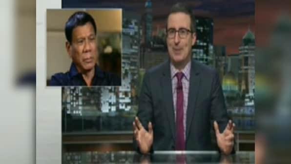 'Duterte tests limits of human decency': John Oliver takes on the 'Trump of the East'