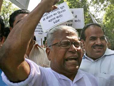 Veteran CPM leader VS Achuthanandan. AFP