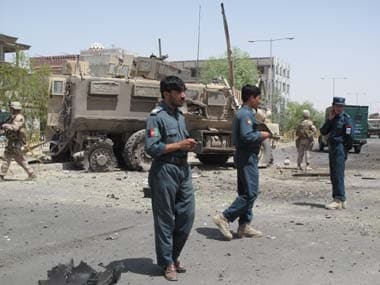 File photo of the Afghan security forces. AP