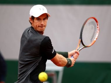 Andy Murray in action at French Open. Getty Images